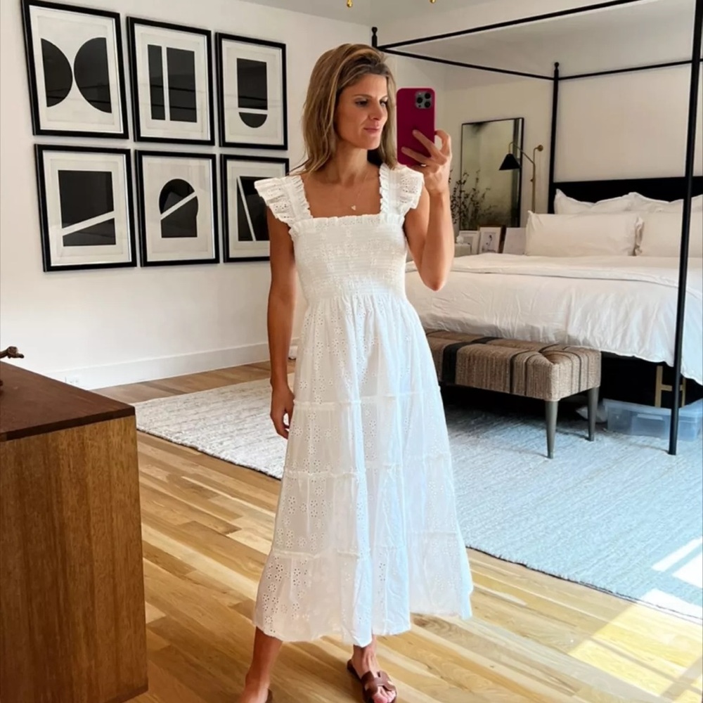 Hill House White Eyelet Nap Dress size XL
